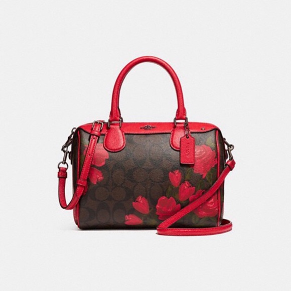 NWT Coach Mini floral Bennett&wristlet - Picture 2 of 8